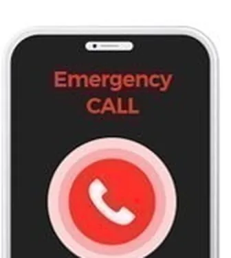Телефон с экраном Emergency CALL