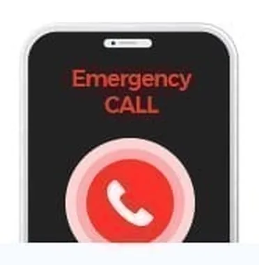 Телефон с экраном Emergency CALL